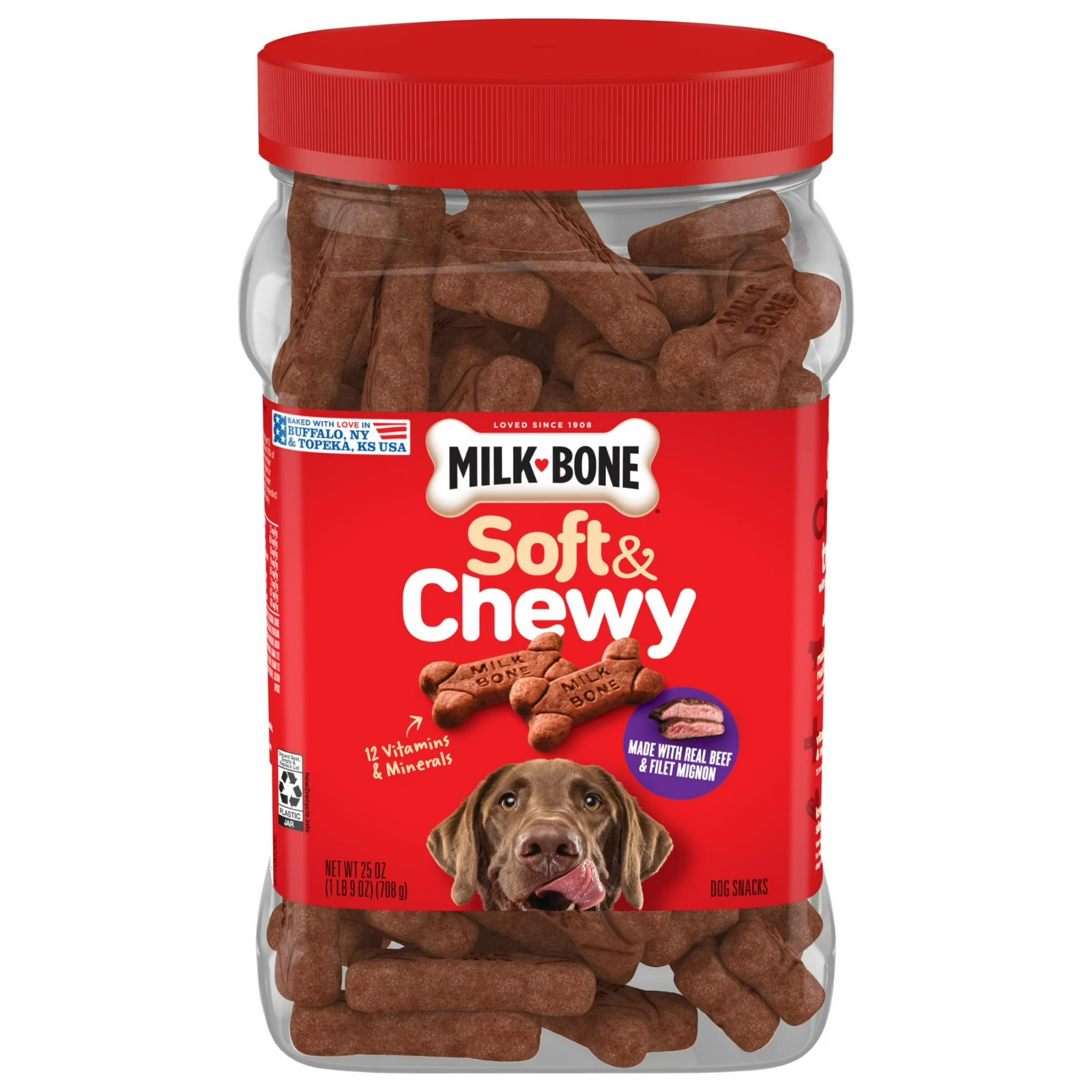 Milk-Bone Soft And Chewy Dog Treats, Beef And Filet Mignon Recipe, 25 Ounce…