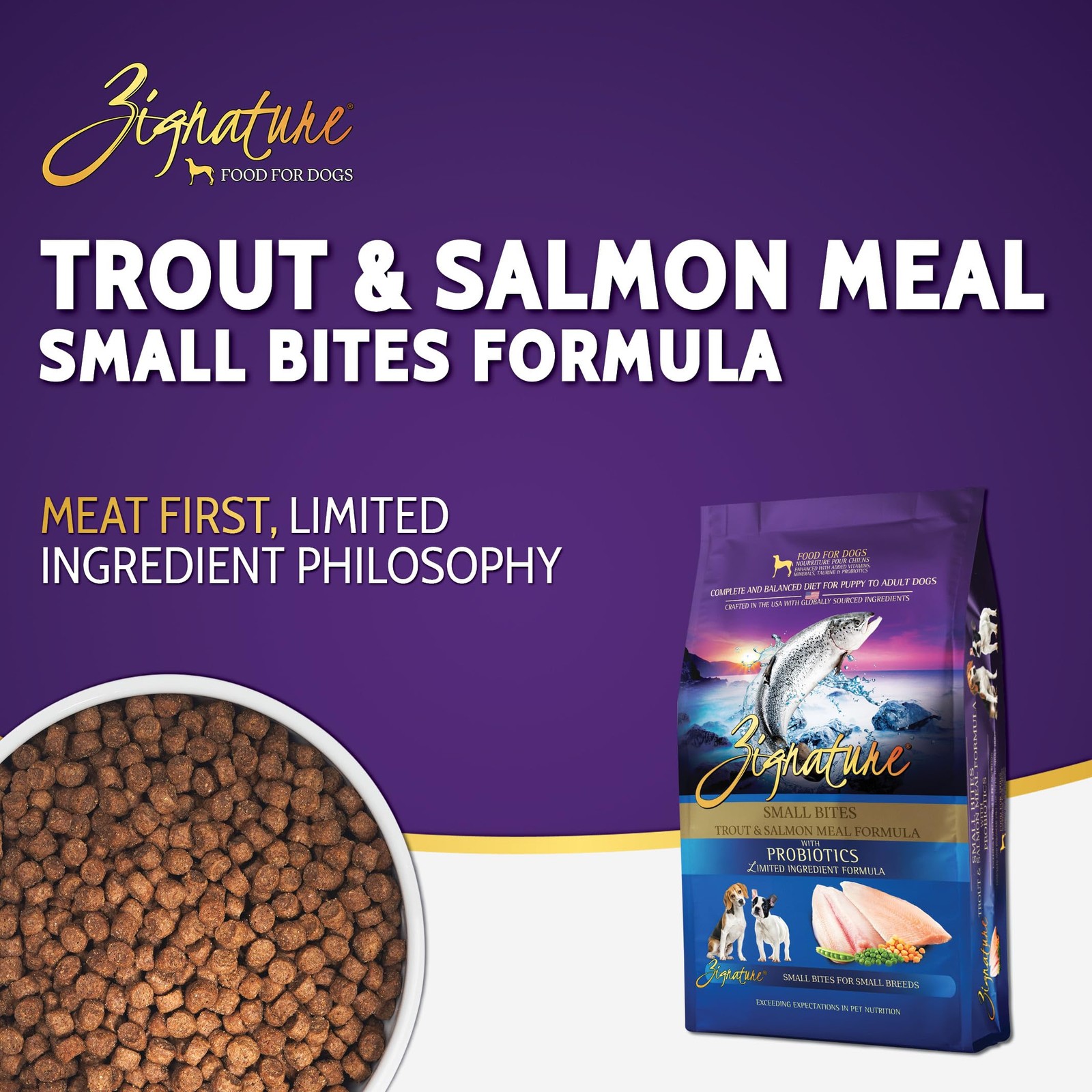 Zignature Trout & Salmon Limited Ingredient 4 Pound (Pack of 1), Purple