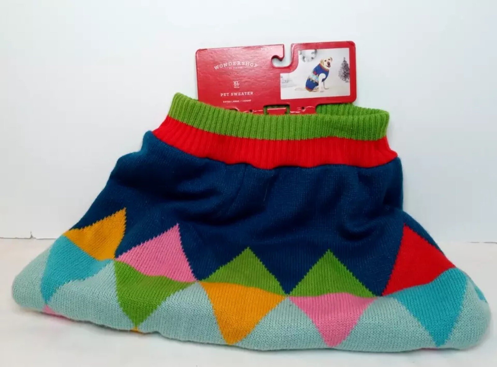 🥥 Wondershop Pet Sweater EXTRA-LARGE Colorful🆕 AS SHOWN👇