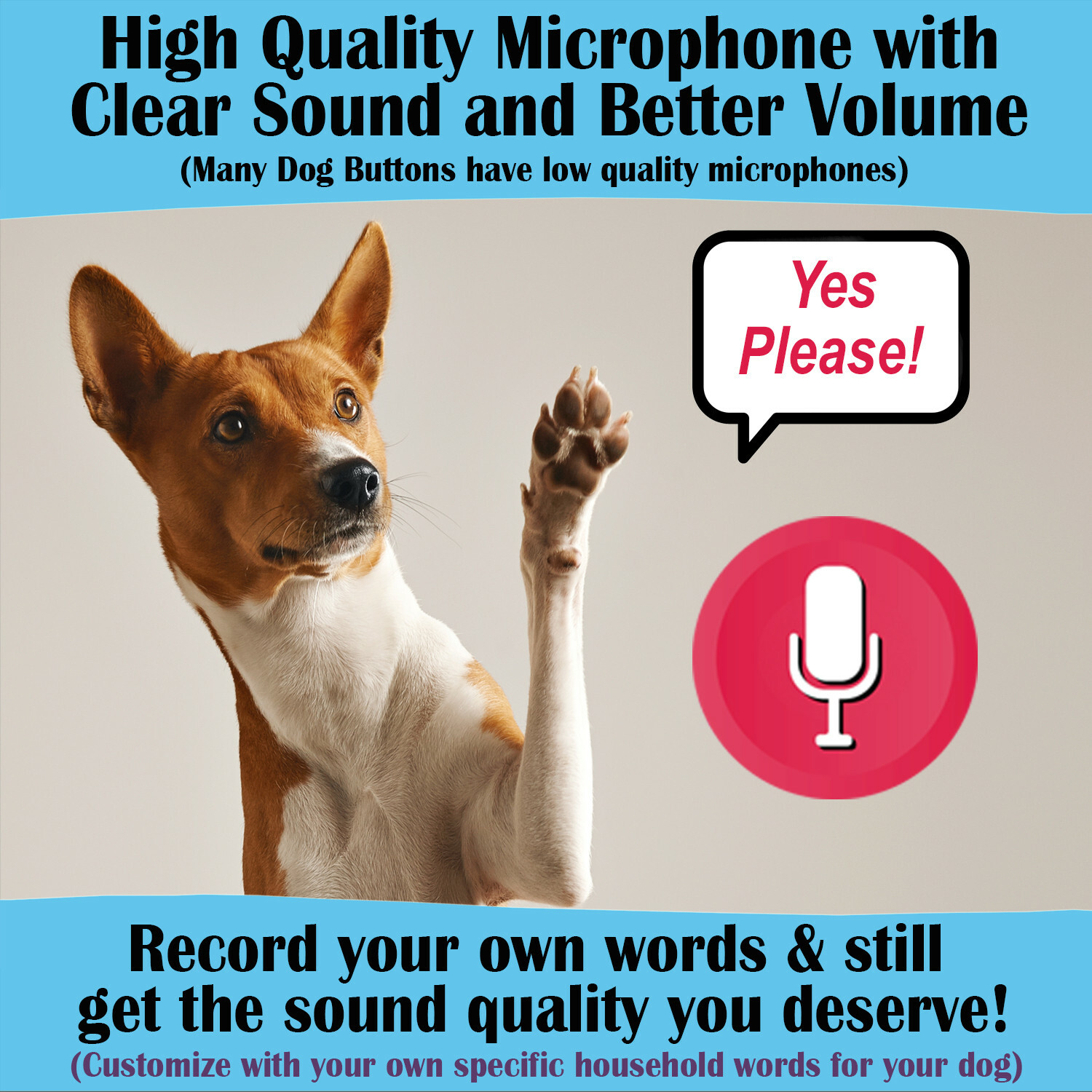 Dog Buttons, Dog Talking Buttons, Dog Communication Buttons, Dog Training Button