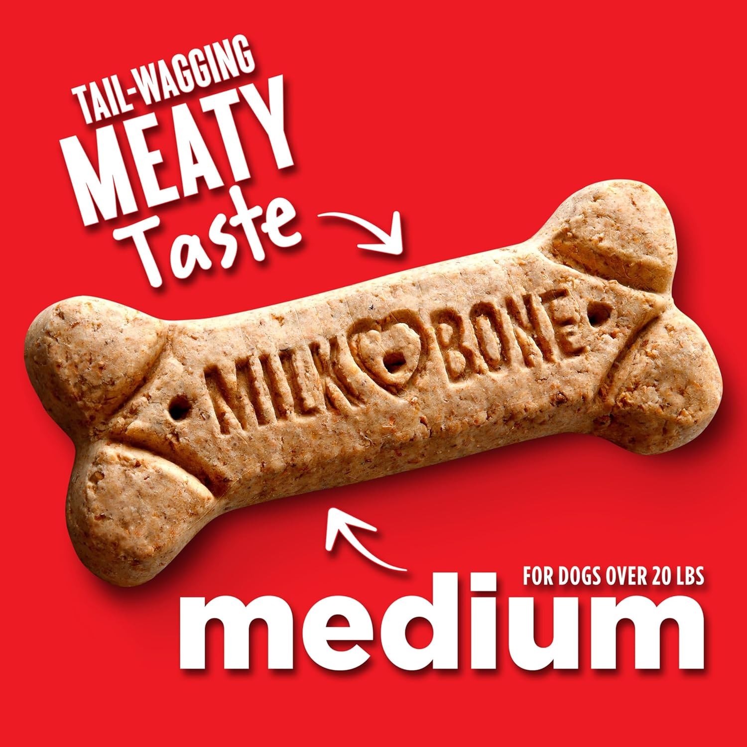 Milk-Bone Original Dog Treats Biscuits for Medium Dogs, 24 Ounces (Packaging May