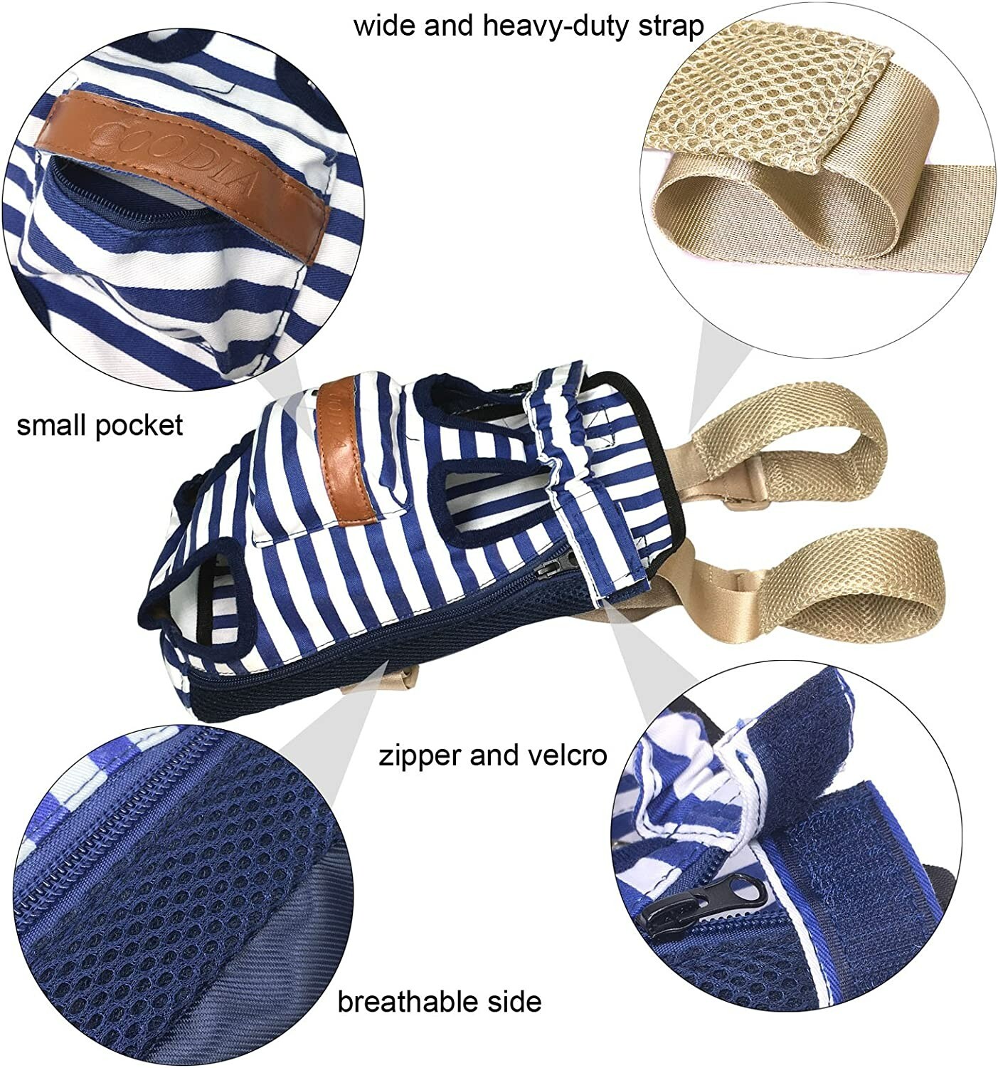 COODIA Legs Out Front Pet Carrier Chest Backpack – USED ONCE AS SHOWN