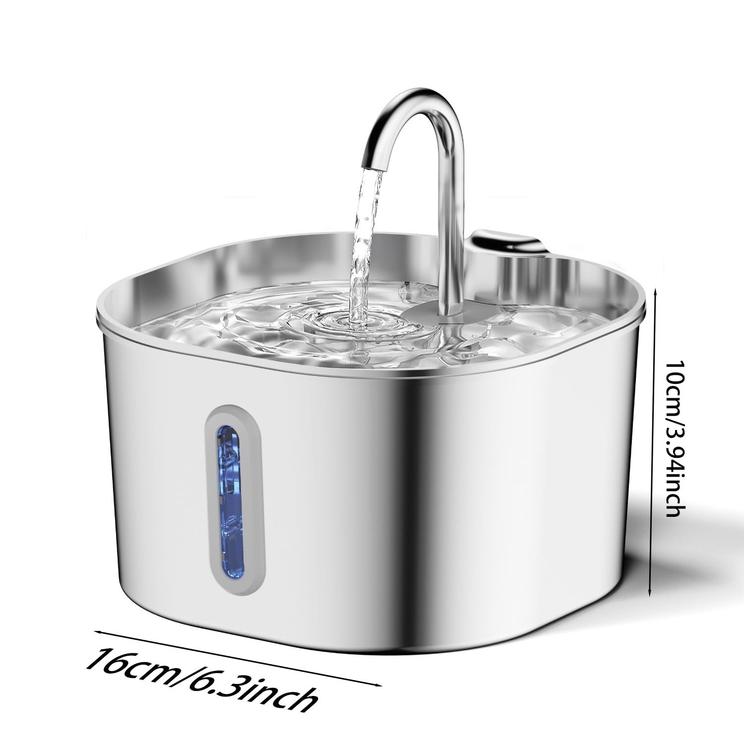 Cat Water Fountain Stainless Steel 74oz/2.2L Automatic Pet Dog Water Fountain
