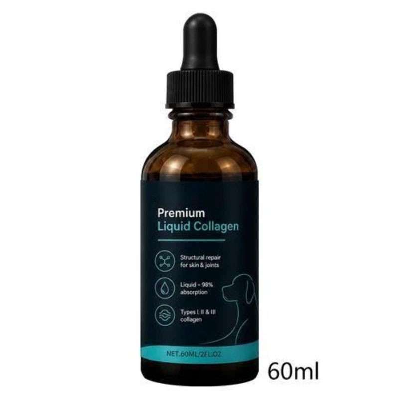 3 Pack Healthy Petz Premium Liquid Collagen For Dogs, Supplement With Collagen