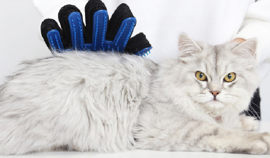 Pet Glove Cat Clean Massage Mane Gloves Dog Bath Brush Beauty Hair Removal Glove