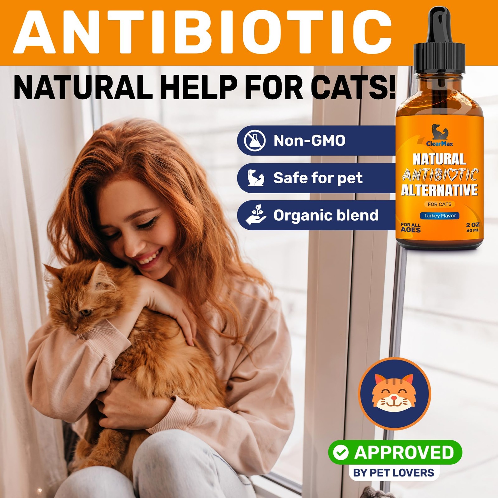Antibiotics for Cats in Drops – Сat Respiratory 1 Pack x 2 Fl Oz, Turkey