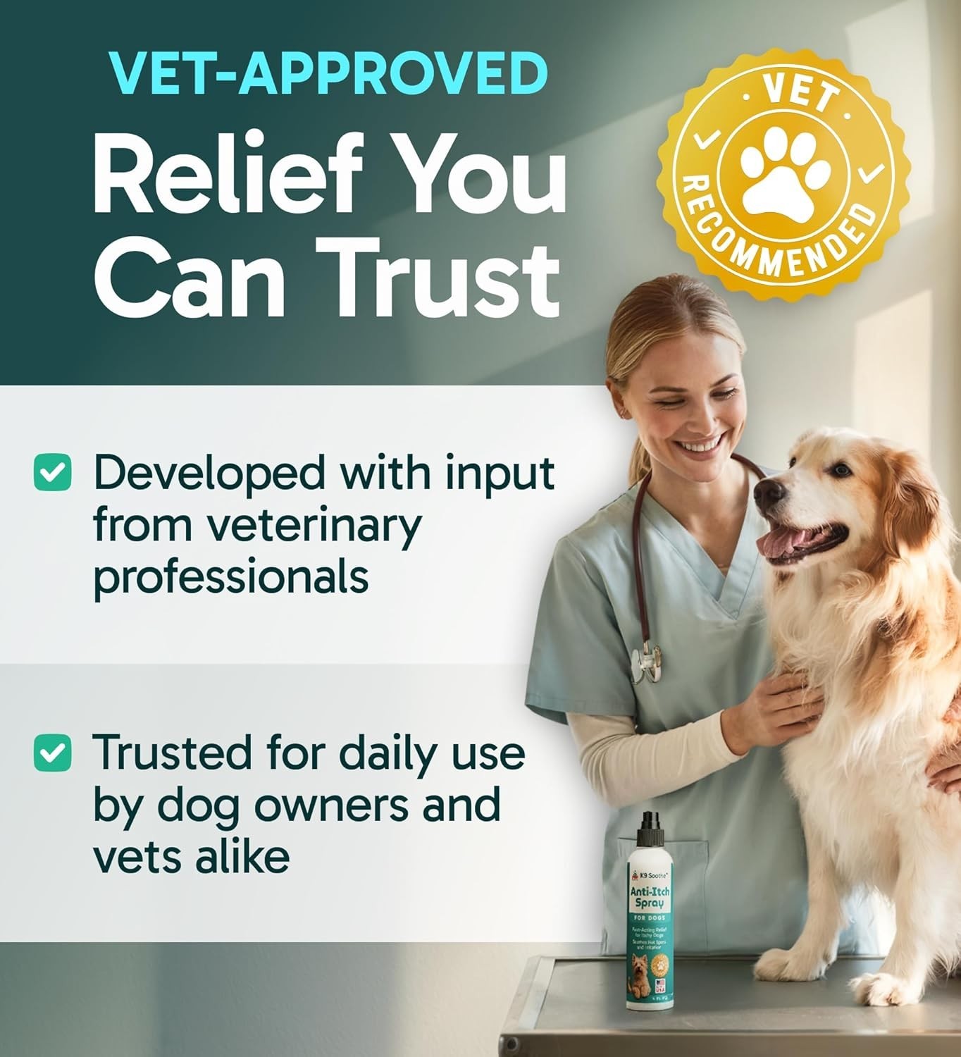 Pup Labs K9 Soothe Anti Itch Spray for Dogs – 4 FL OZ x 2 Bottles . New/Sealed!