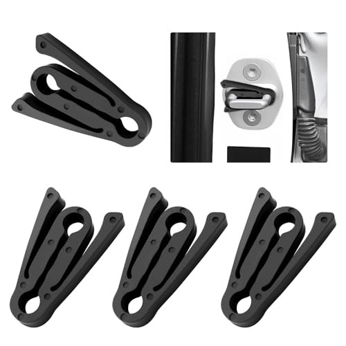 4PCS Car Door Shock Absorber,Upgraded Car Door Lock Cover Pad with Force