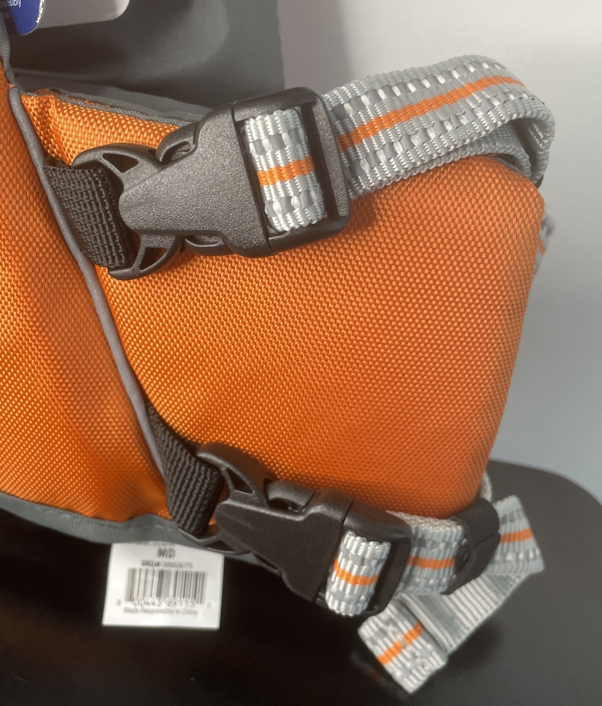 NWT Dog Life Jacket Vest Floatation Device Medium YOULY ORANGE HIGH VISIBILITY
