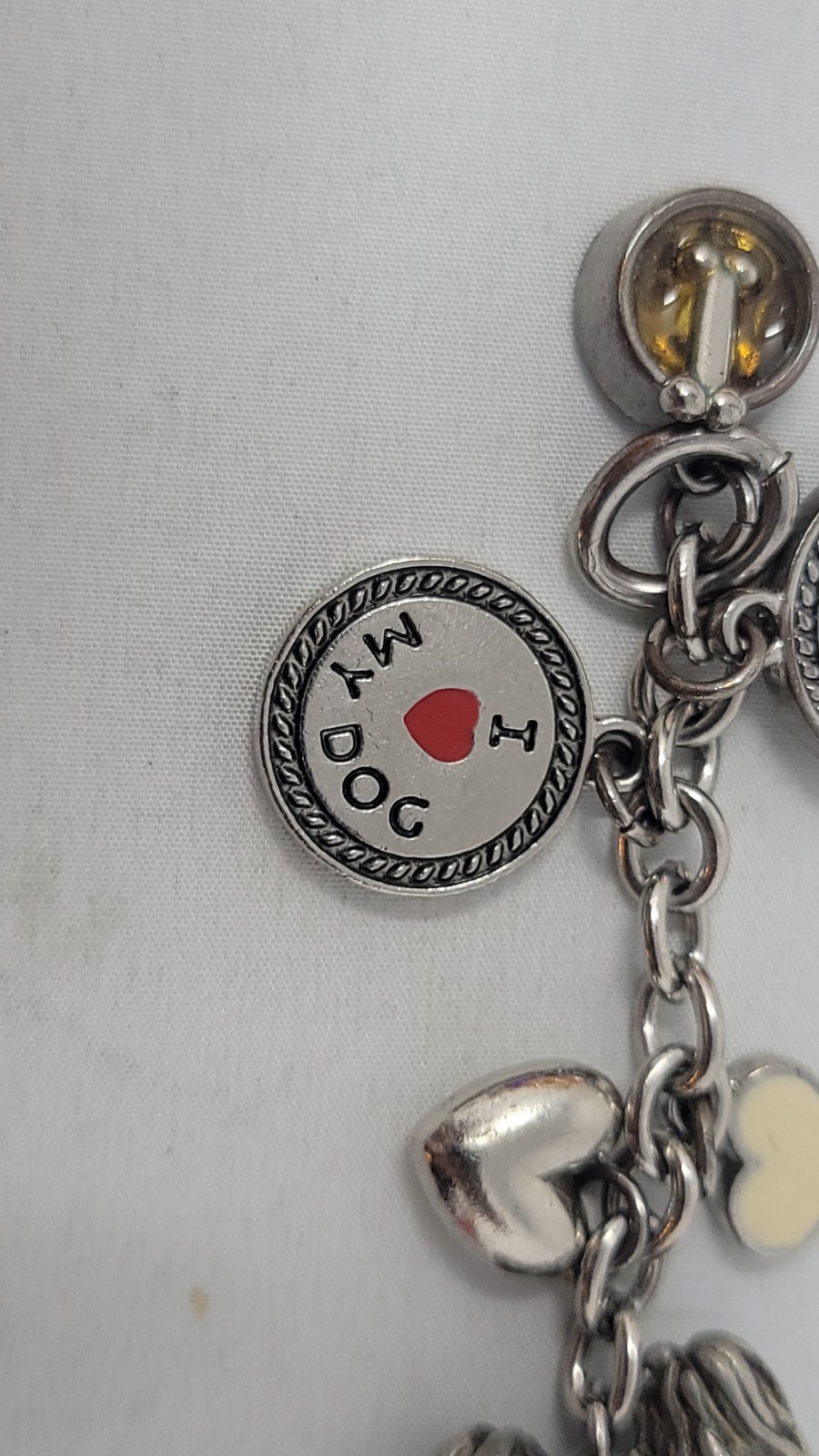Dog Charm Key Chain, Bone, Best in Show, Dog Bowl Love My Dog Shih Tzu Preowned.