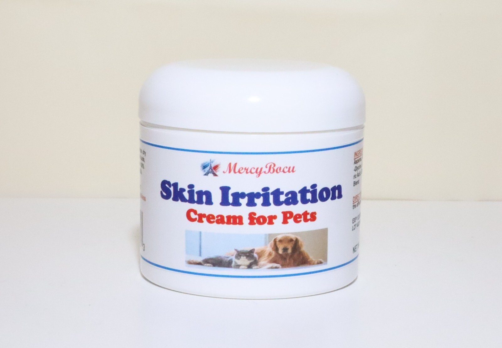 IRRITATION DE LA PIEL CREMA FOR PARA PERROS Y (4 Oz- Made in USA)