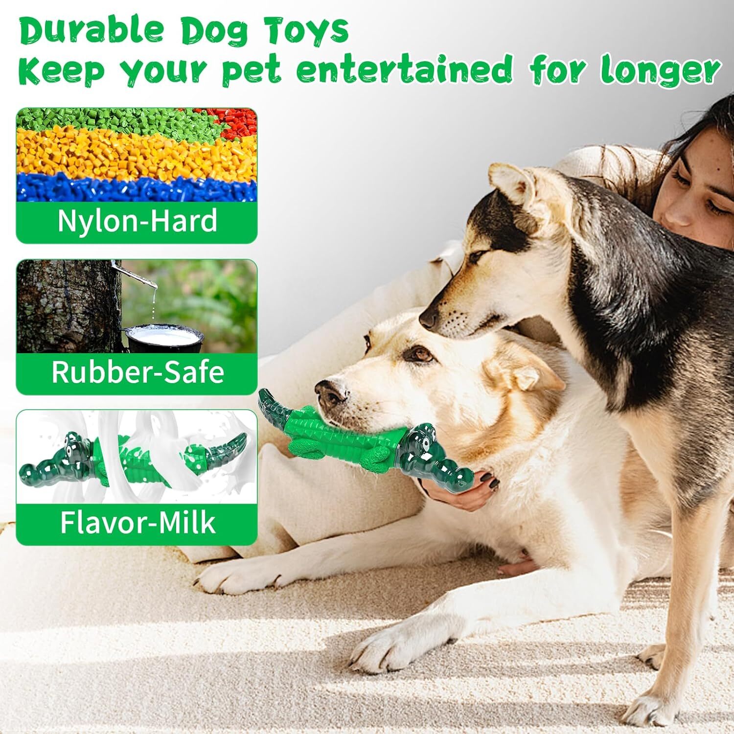 Fuufome Dog Chew Toy for Aggressive Chewers – Indestructible Toy for Pet Anxiety