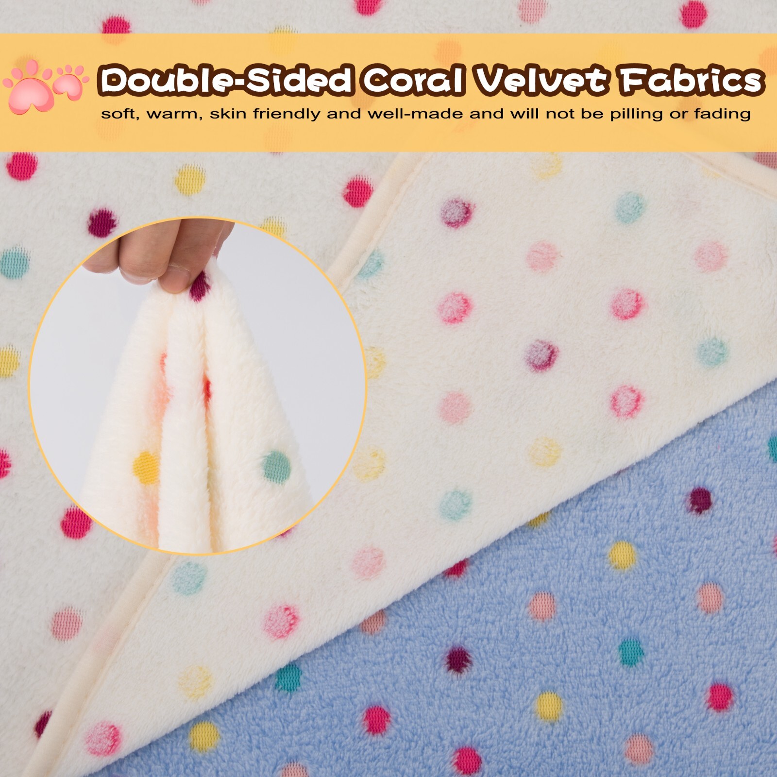 S Cute Lovely Puppy Cat Pet Dog Blanket Soft Mat Pad Bed Cover Flannel Throws
