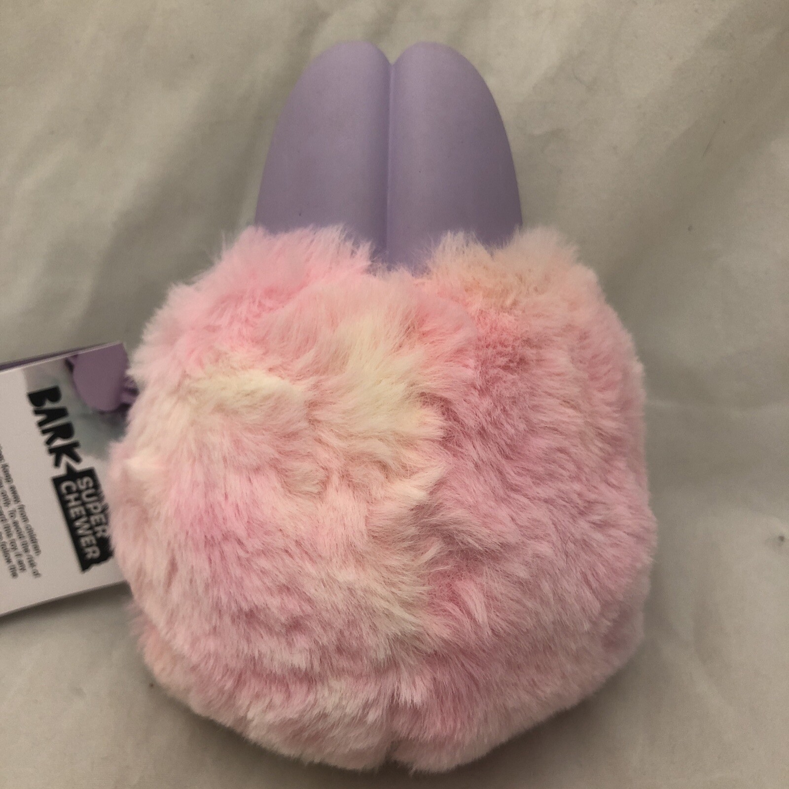Bark Box Super Chewer Hippie Hopper Rip Reveal Squeak M/L Easter Rabbit Dog Toy