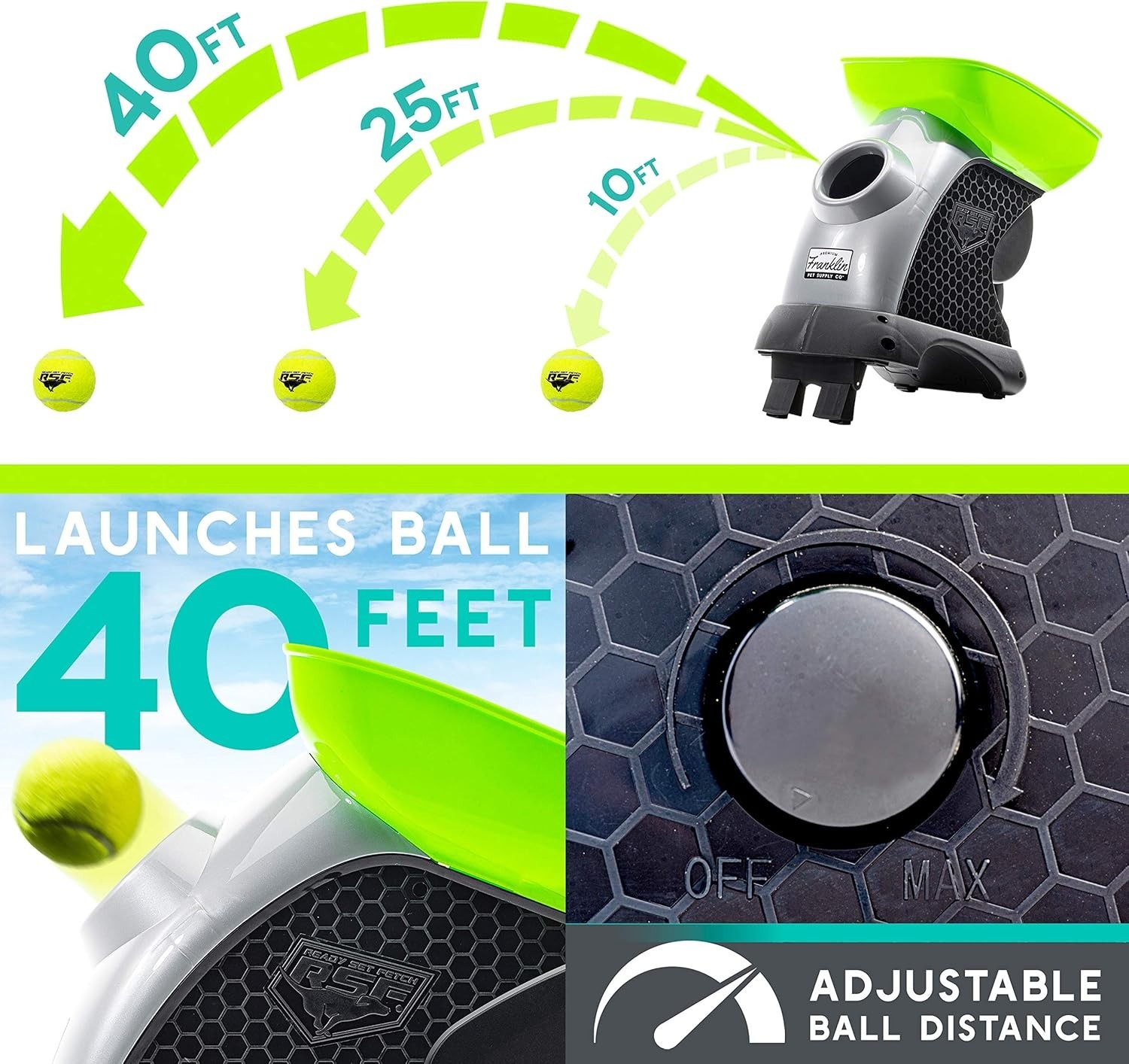 Automatic Tennis Ball Launcher for Dogs, Interactive Fetch Toy, Portable Design