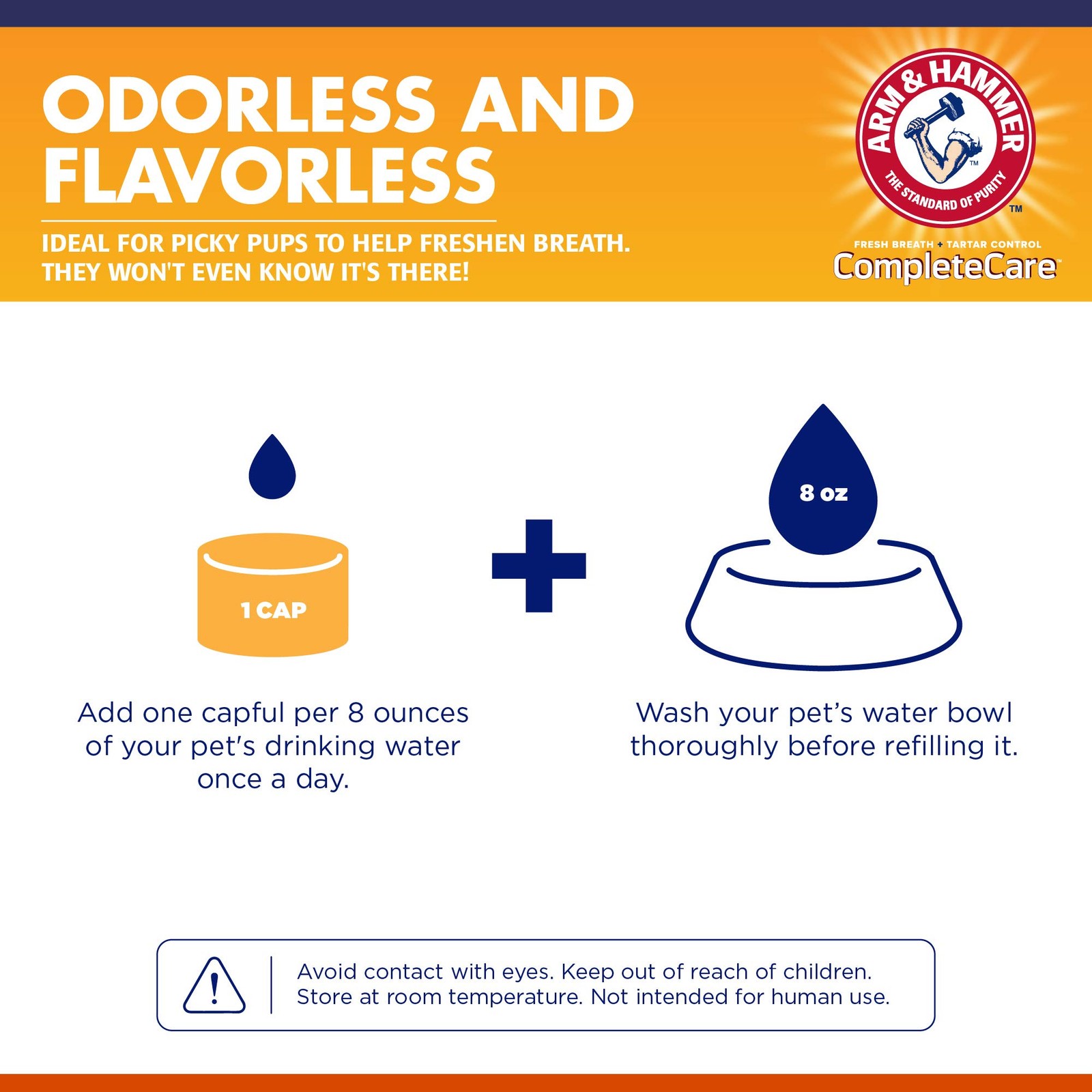 Arm & Hammer Complete Care Dental Water Additive 16 Fl Oz (Pack of 1), White