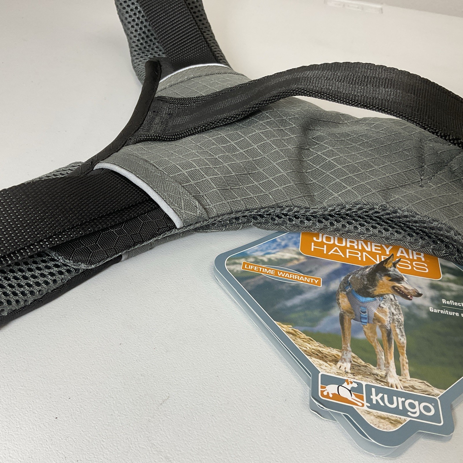 Kurgo Journey Air Dog Harness – Black & Grey – Size Extra Large – Brand New