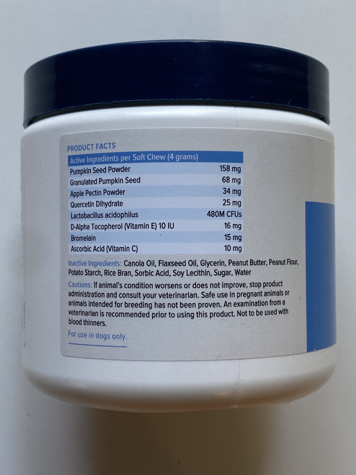 Vetnique Glandex Anal Gland Health for Dogs Peanut Butter Flavor 60 ct EXP 10/27