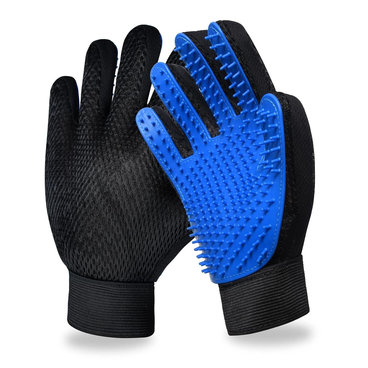Pet Grooming Glove Dog Cat Hair Remover Brush Deshedding Massage Mitt Reusable