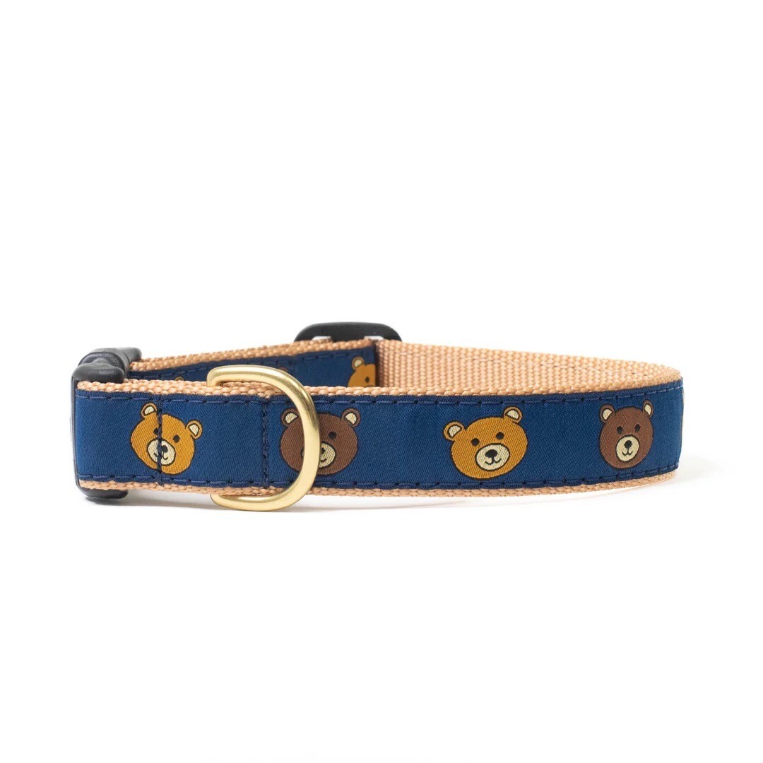 Up Country Dog Collar Teddy Bear Adjustable Made In USA XS S M L XL XXL