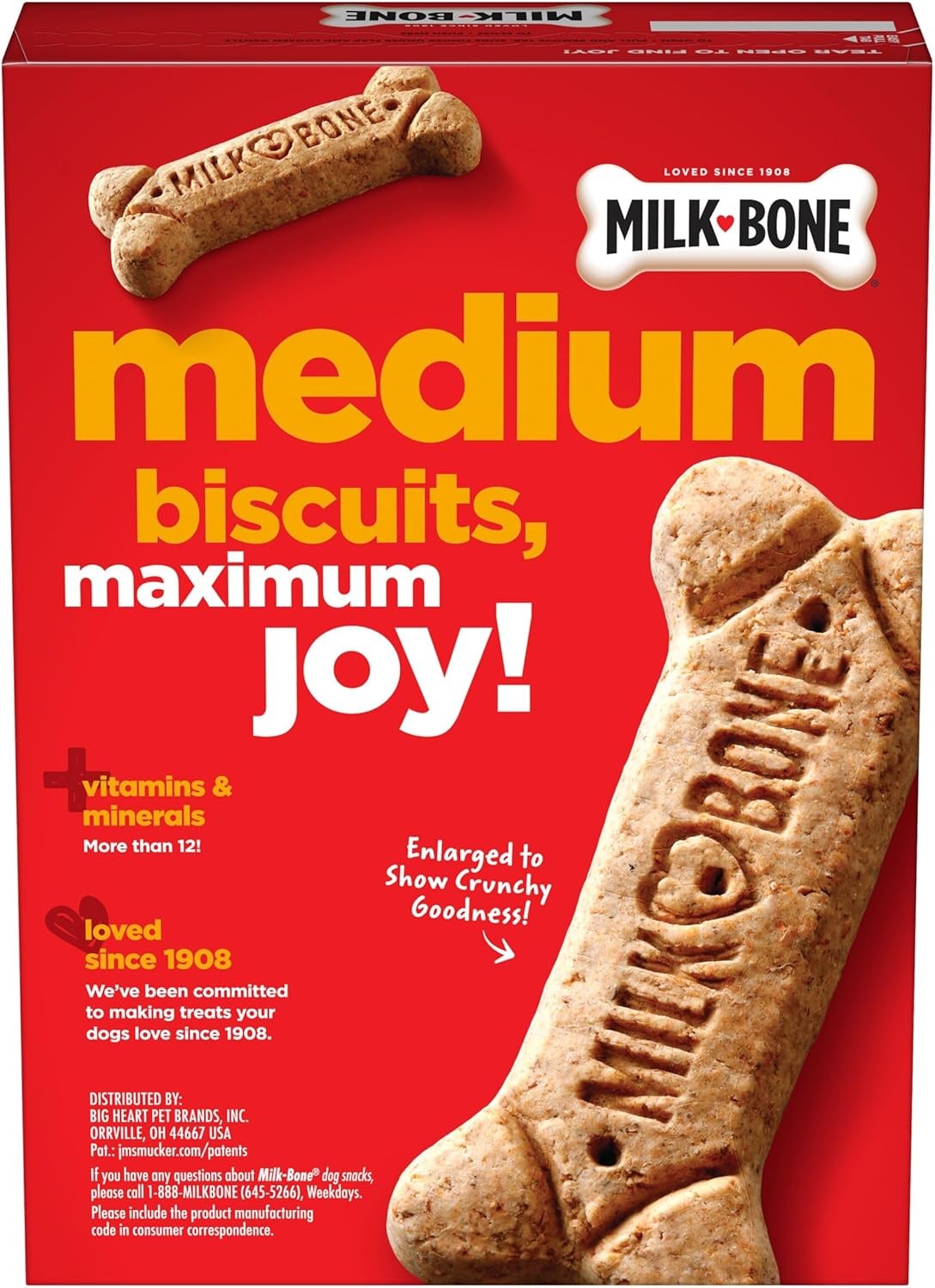 Milk-Bone Original Dog Treats Biscuits for Medium Dogs, 24 Ounces (Packaging May