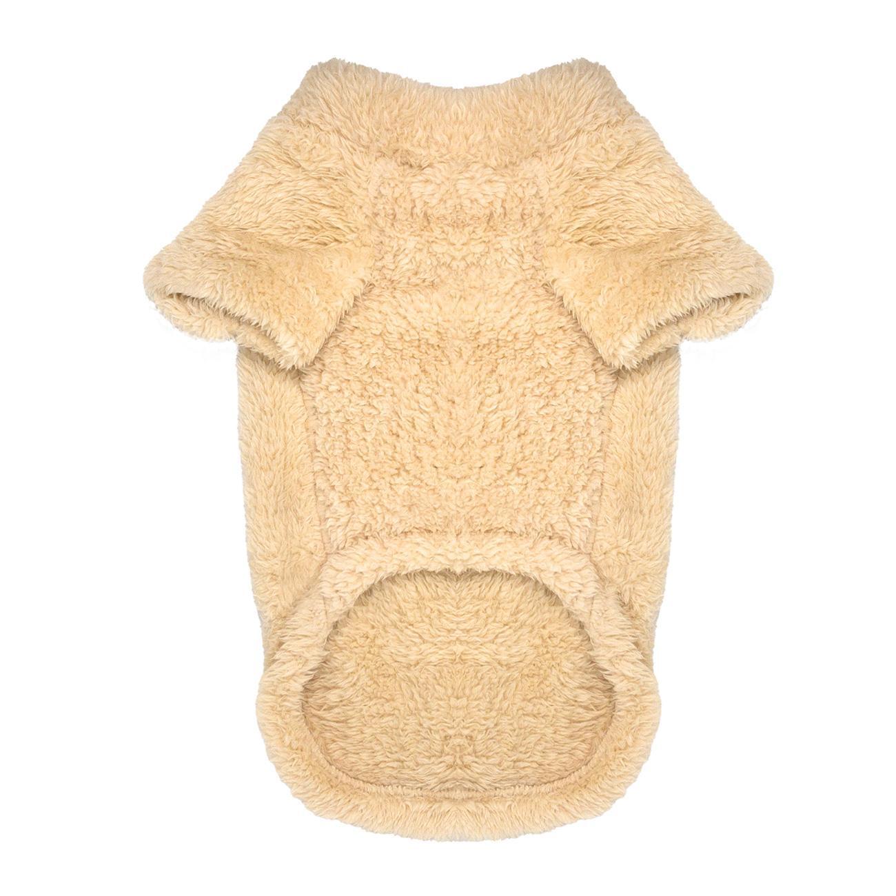 Dog Plush Pullover Jacket/Sweater- Cream Sizes XS – 4XL