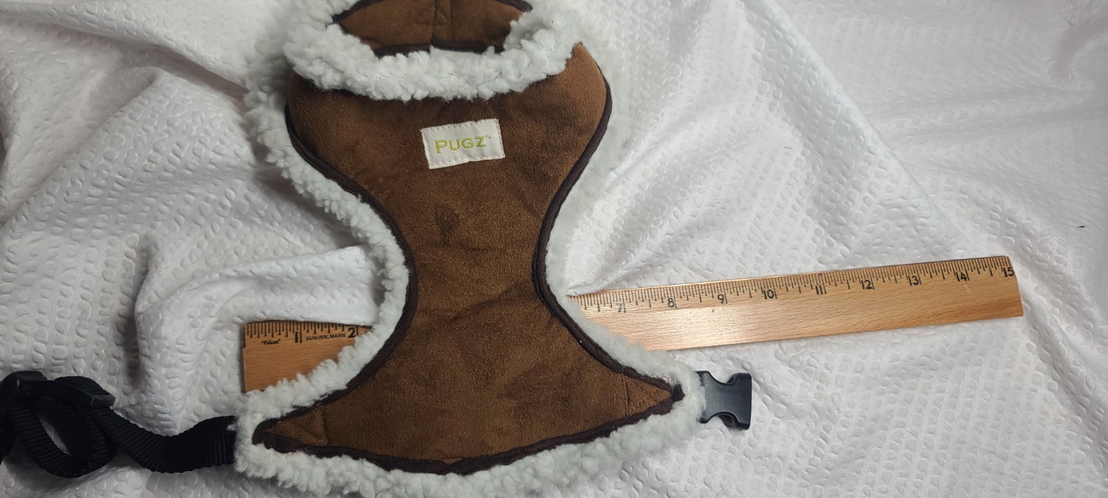 2 Xtra Small Dog Cat Sherpa Halter Collar Faux Suede Pumpkin Costume Plushie