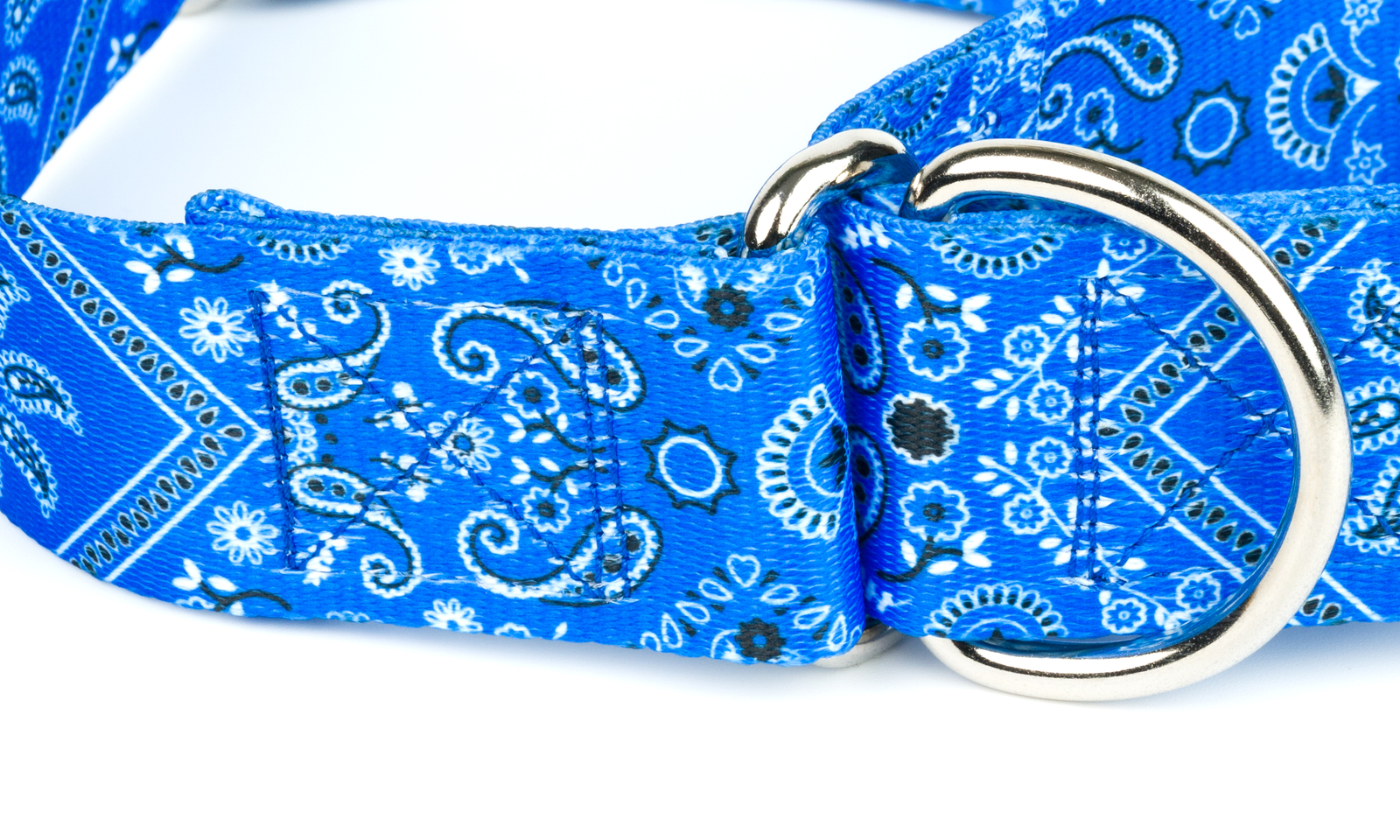 Country Brook Petz® 1 1/2 Inch Blue Bandana Martingale Dog Collar