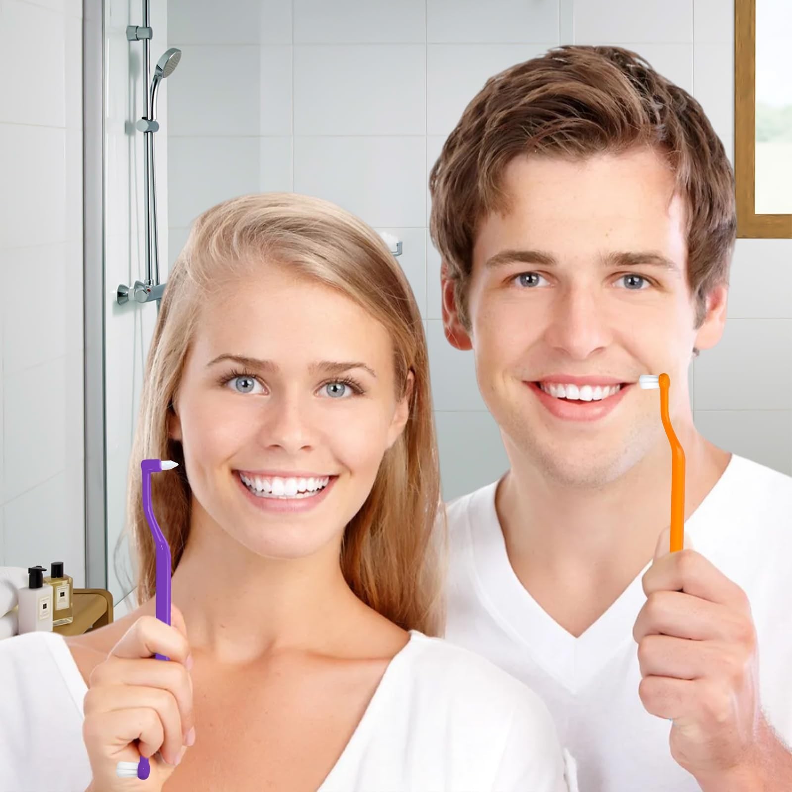 6 Pieces 2-in-1 Toothbrush with Interdental and Wisdom Teeth Brush Heads for …
