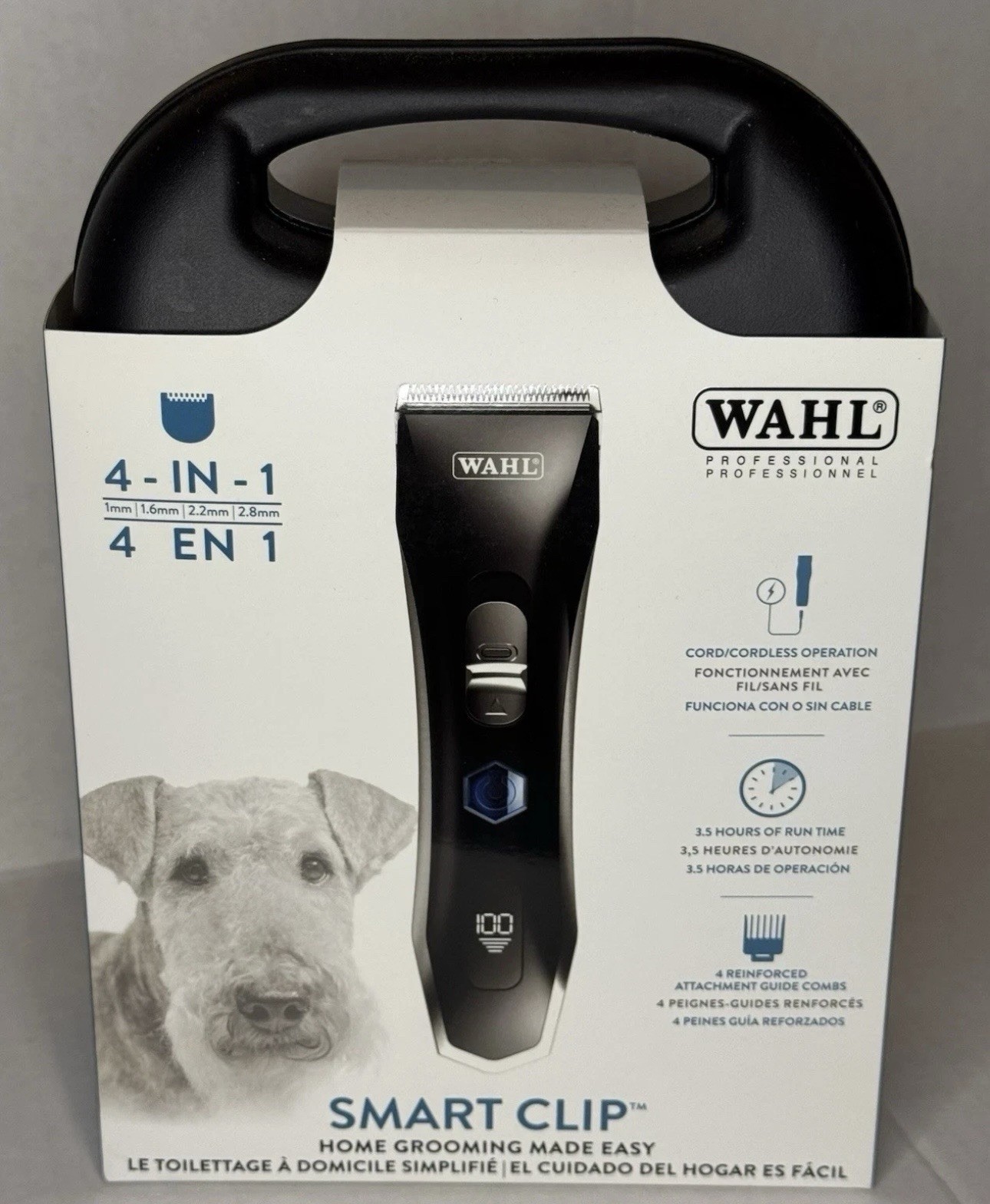 Wahl Smart Clip 4-in-1 Professional Cord / Cordless Animal Clipper Kit