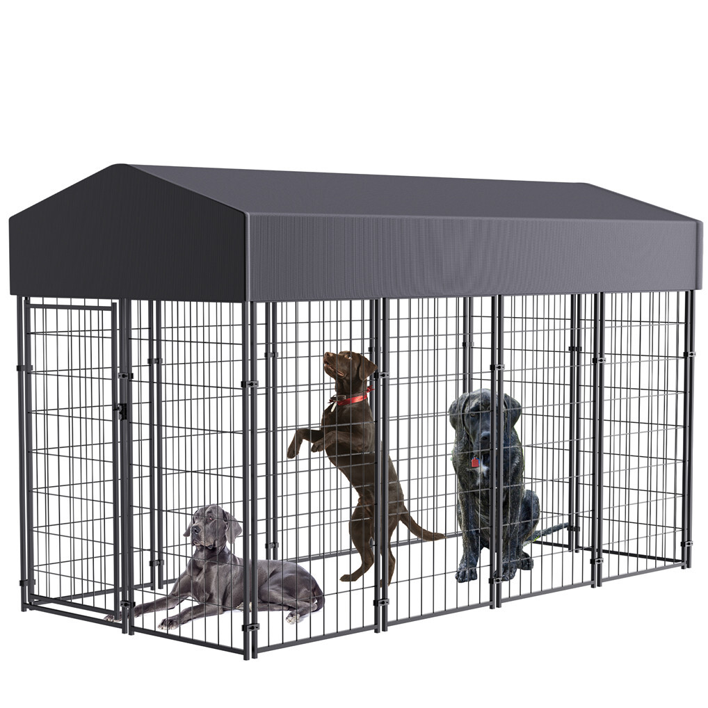 Jumbo Outdoor Dog Kennel Heavy Duty Pet Playpen Pre-galvanized Animal Cage Fence