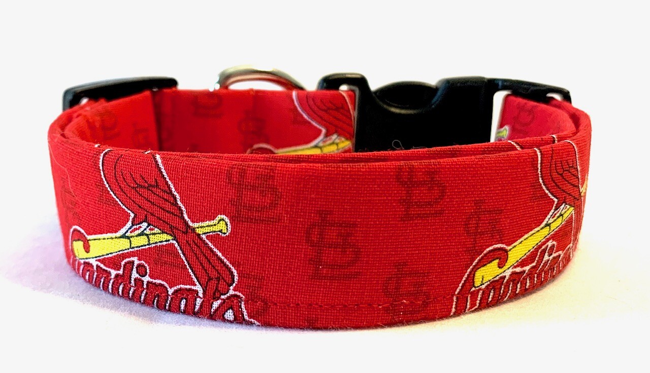 St. Louis Cardinals Red Handmade Dog Collar