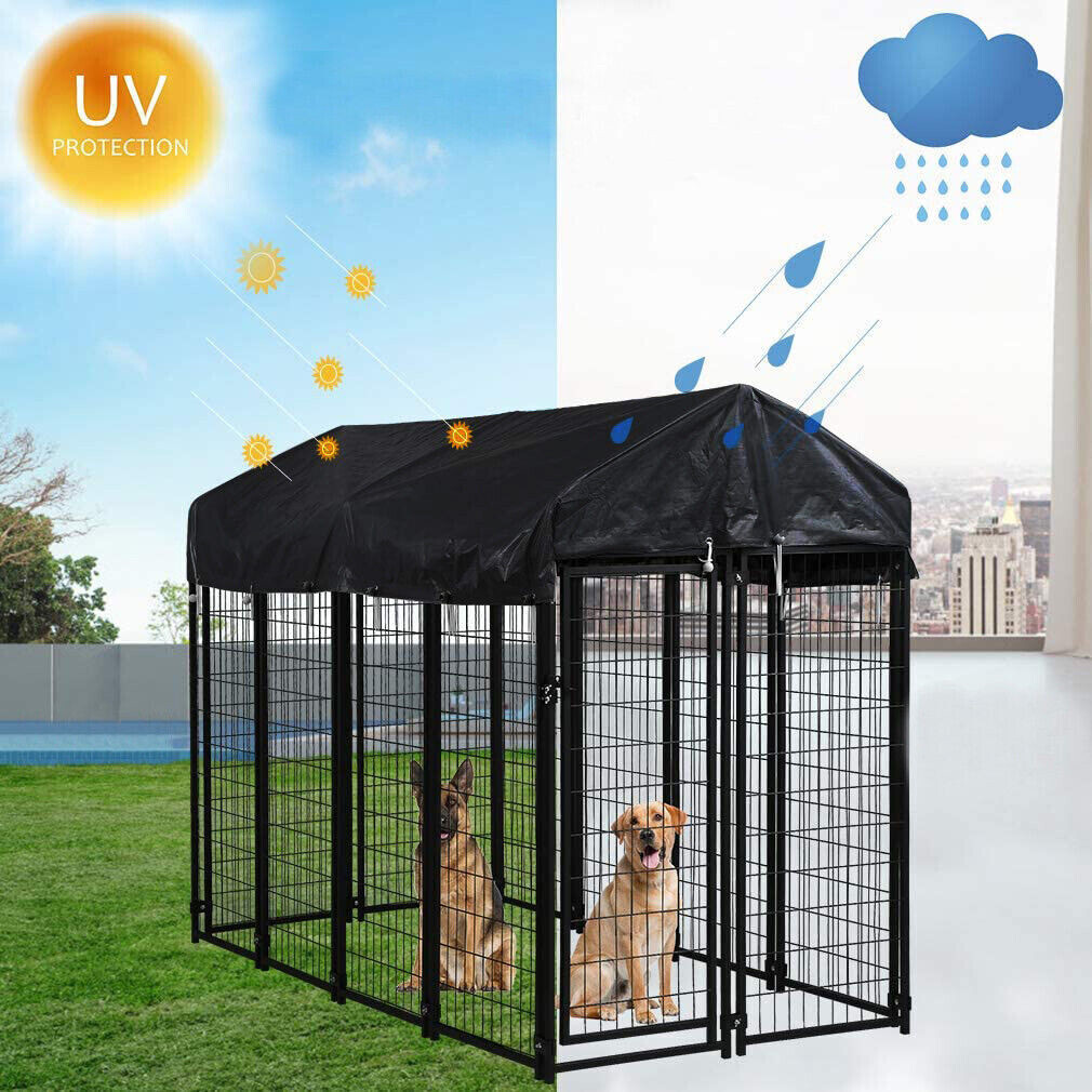 Jumbo Outdoor Dog Kennel Heavy Duty Pet Playpen Pre-galvanized Animal Cage Fence