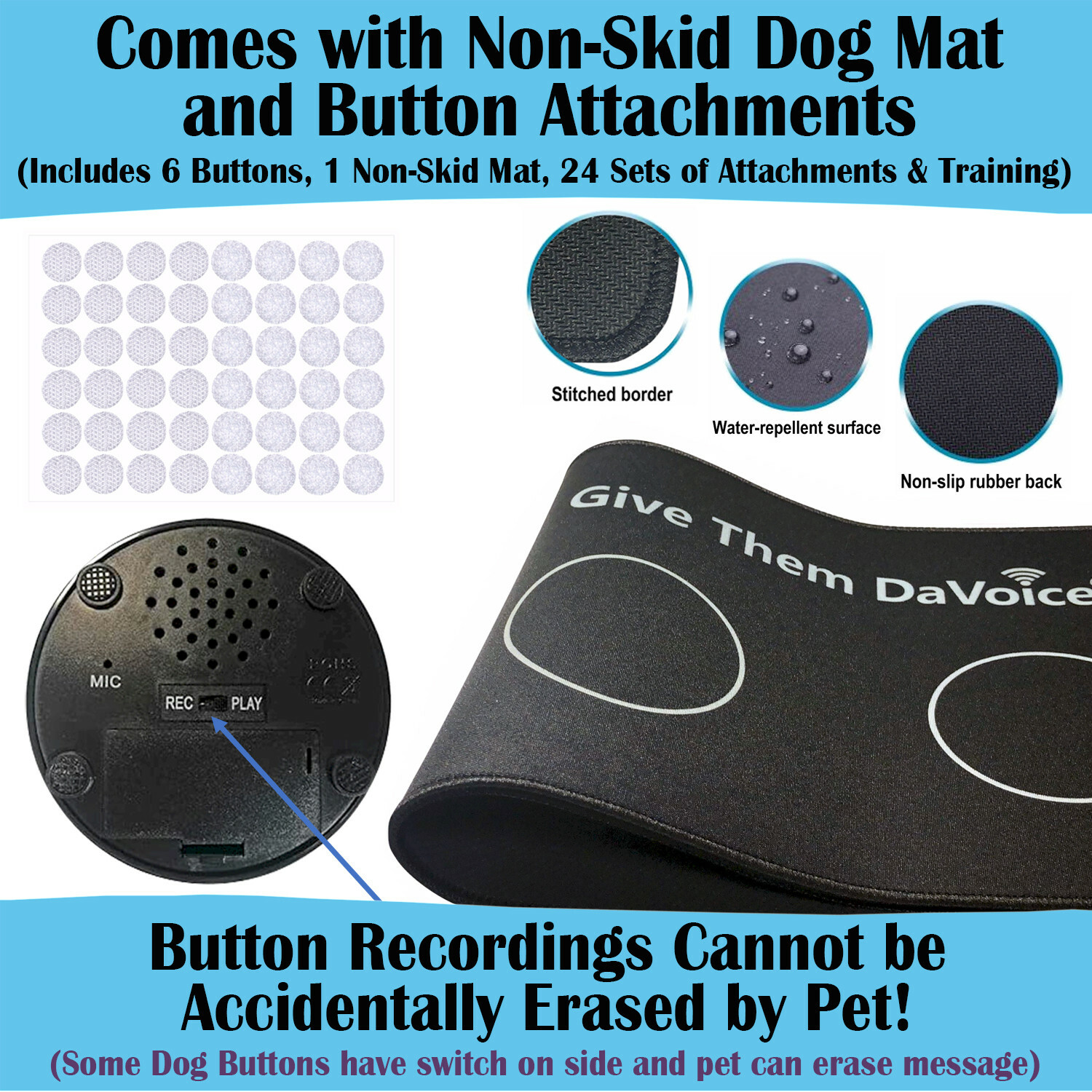Dog Buttons, Dog Talking Buttons, Dog Communication Buttons, Dog Training Button