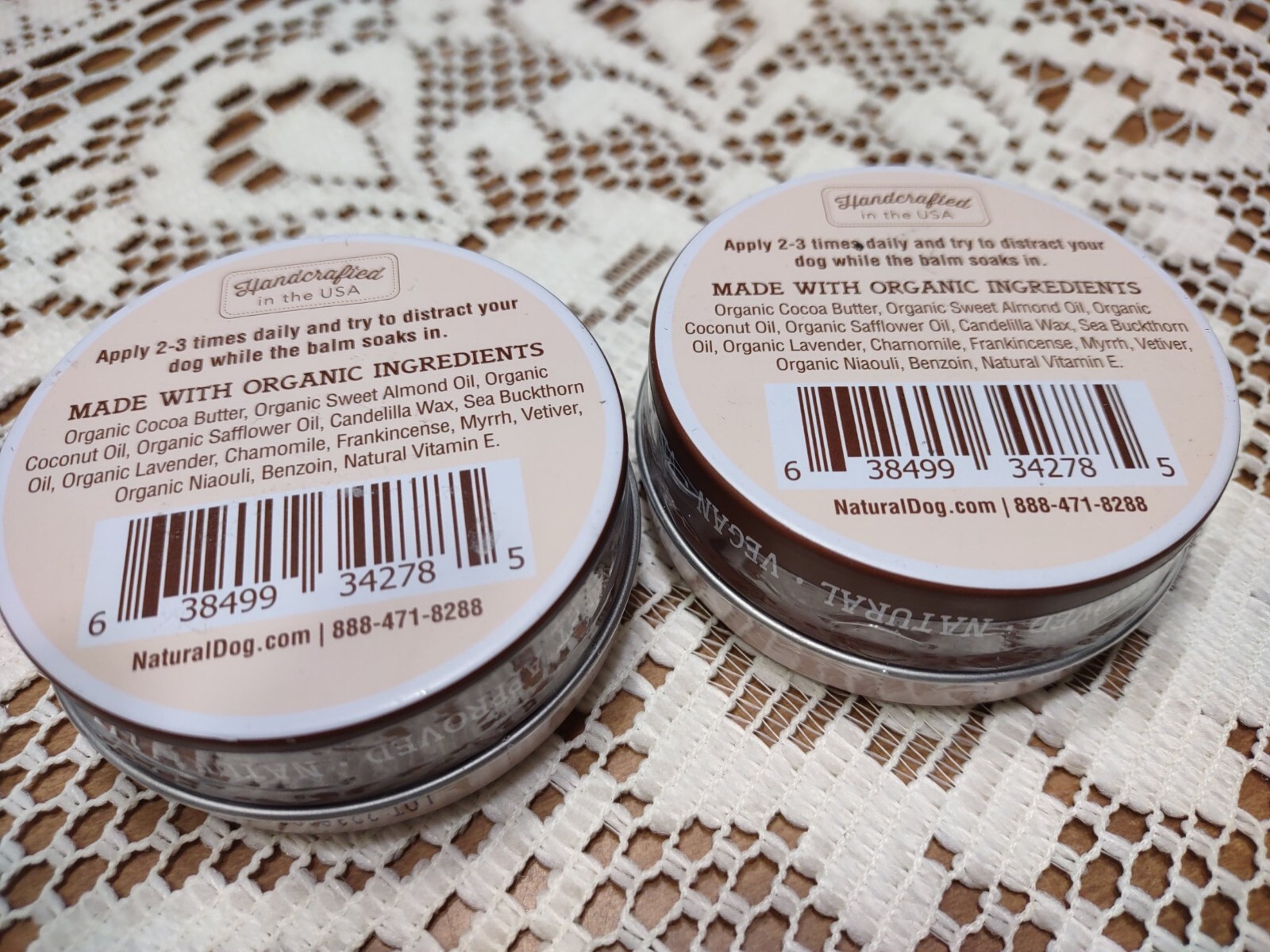 LOT OF 2 Natural Dog Company Skin Soother For Hot Spots Rashes Dry Skin 2 oz NEW