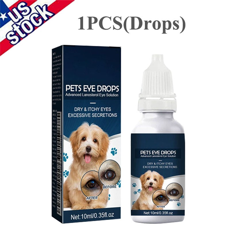 Eye Drops for Pets Bacterial,Viral and Fungal & Infections Dog Cat Treatment US