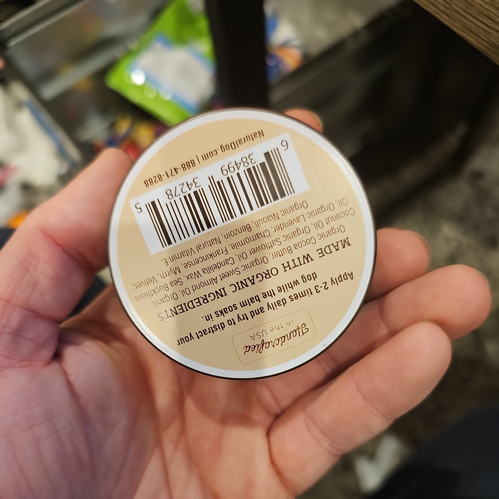 Lot of 2 Two Natural Dog Company Skin Soother 2 oz Tin, Dog Healing Balm