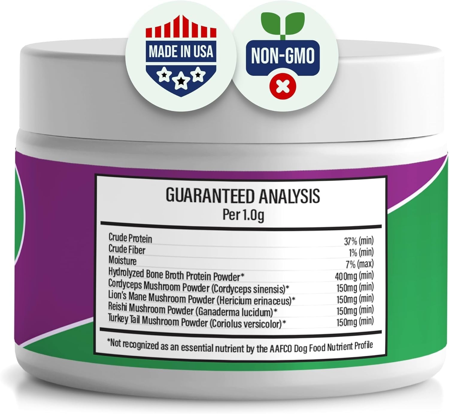 All-Natural Mushroom Powder for Dogs for Immunity, Cognition…Exp-07/2027