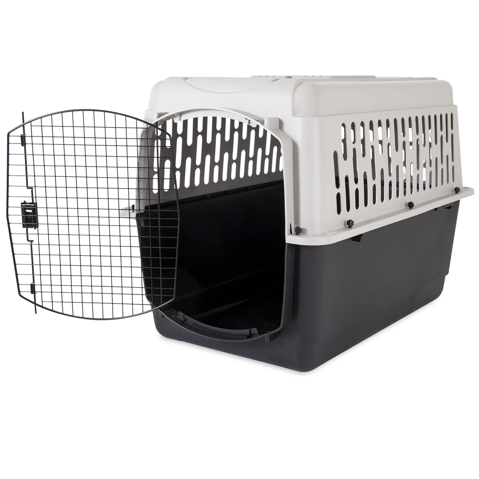 Vibrant Life Portable Dog Kennel, Hard-Sided Carrier for Pets 70-90 Lbs