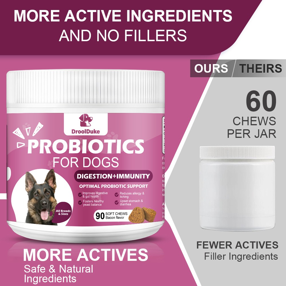 150 Dog Probiotics Supplement – Supports Digestion Health, Allergy & Itchy Skin