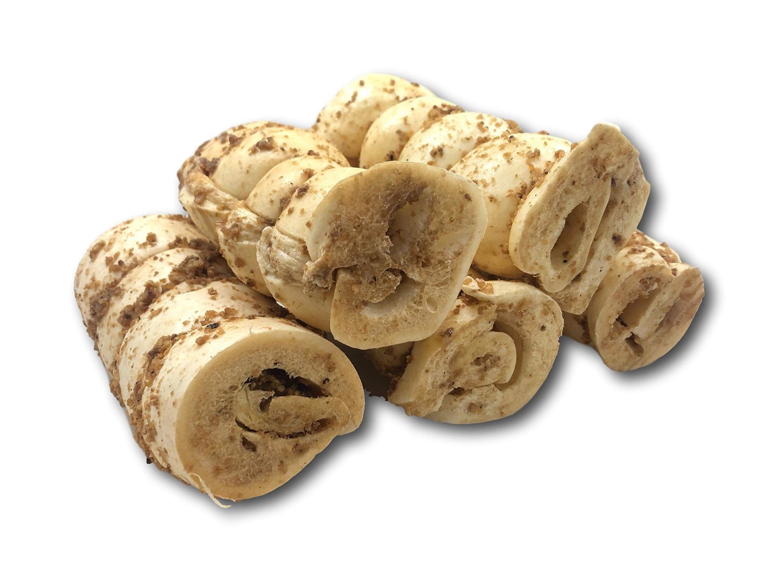 – 6” Buffalo Beef Cheek Rolls with Bully Dust Sprinkles, 5 Pack, Long Lasting…