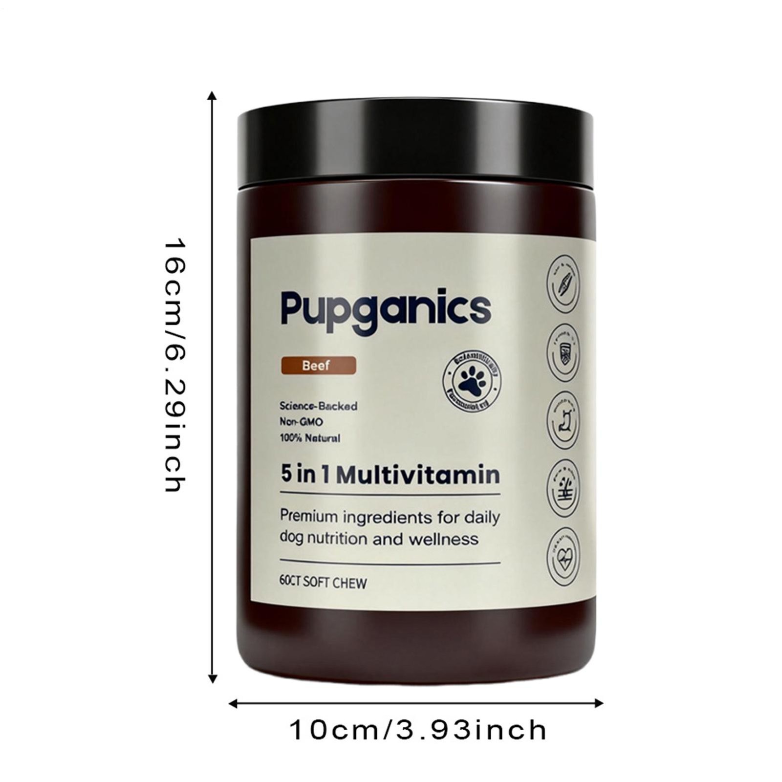 Pupganics 5in1 Multivitamin Soft Chews For Dog Dog Vitamins And Supplements *1-3