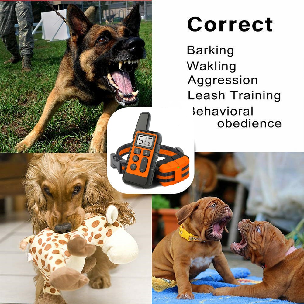 2700 FT Dog Training US Collar Rechargeable Remote Shock PET Waterproof Trainer