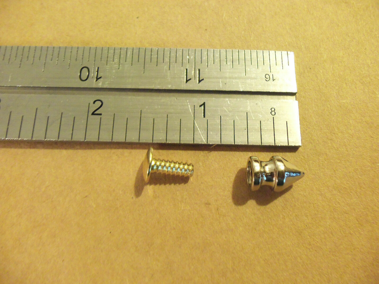 12MM 1/2″ Nickel Plated Rivet Back Dog Collar Spikes Studs Punk Rock (100 pack)