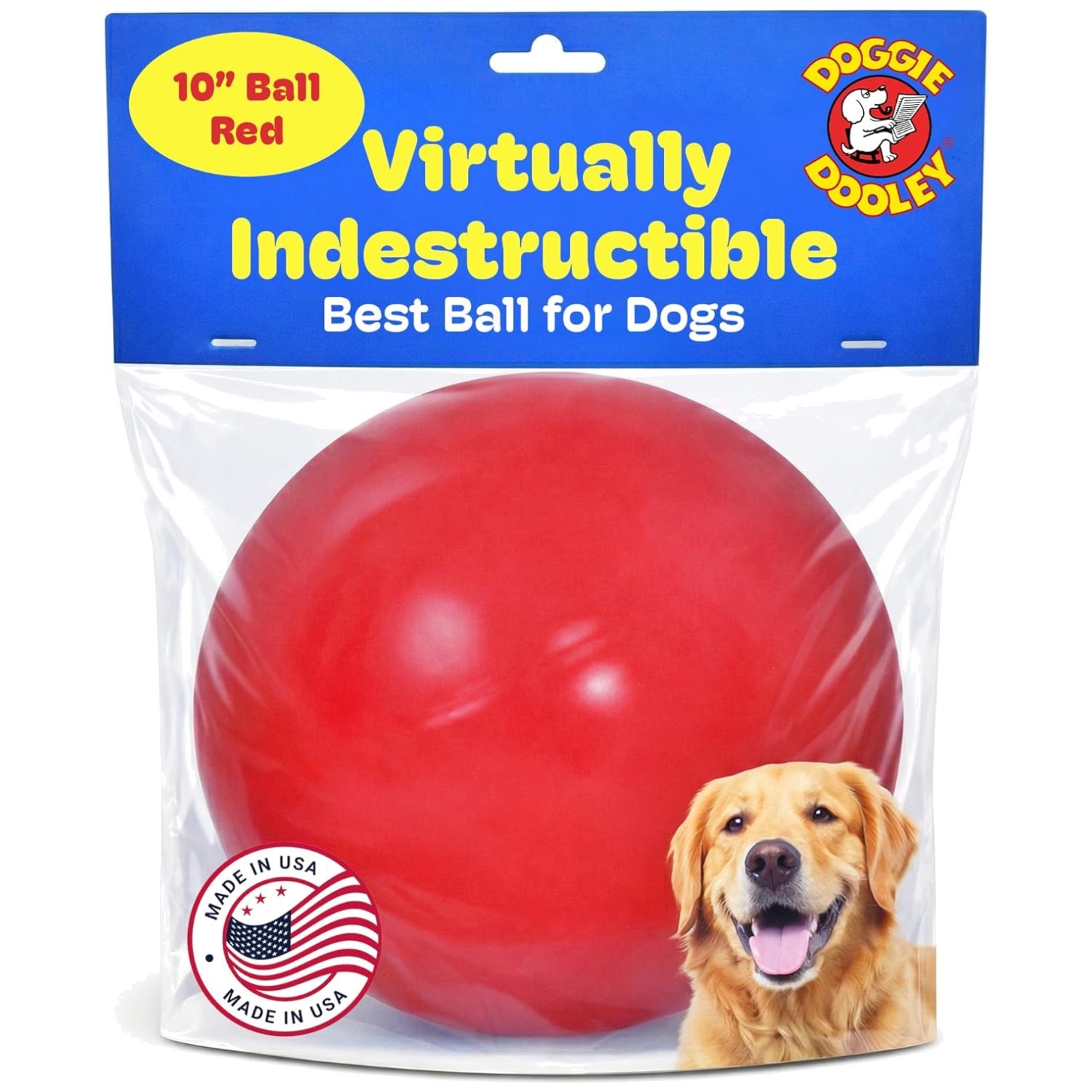 Virtually Indestructible 10″ Dog Ball – For Large Breeds
