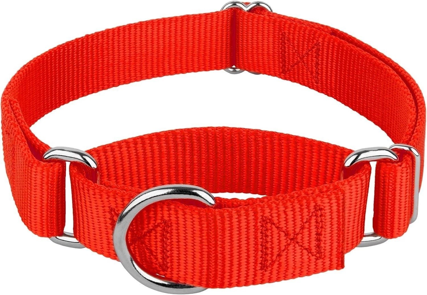 Adjustable Martingale Dog Collar Heavy Duty Nylon Safety Training Design