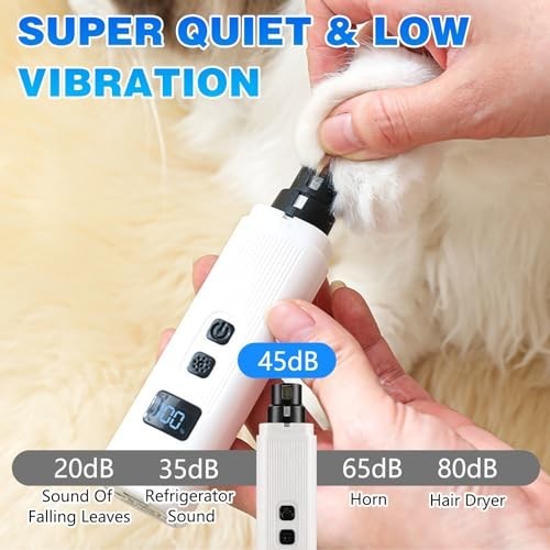 Upgraded Silent Groom Pro Nail Grinder Heusom Silent Grind Pro for Dogs Nail NEW