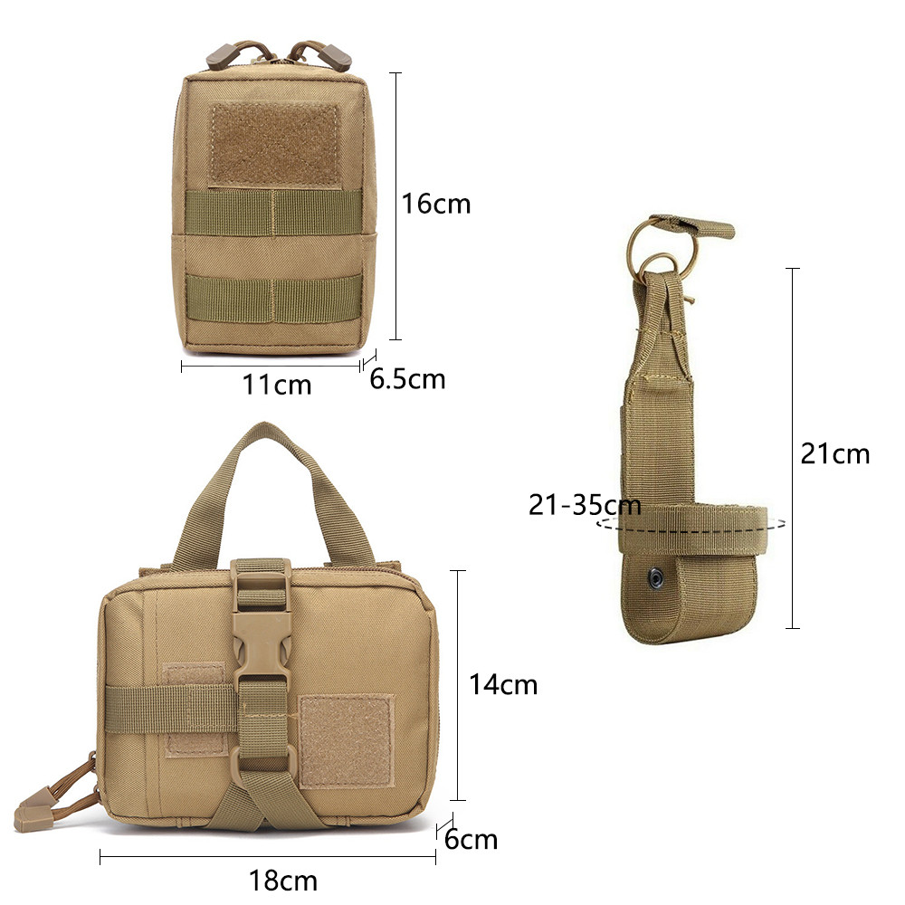Tactical Dog Vest Kit with dog leash dog collar and Multiple Accessories