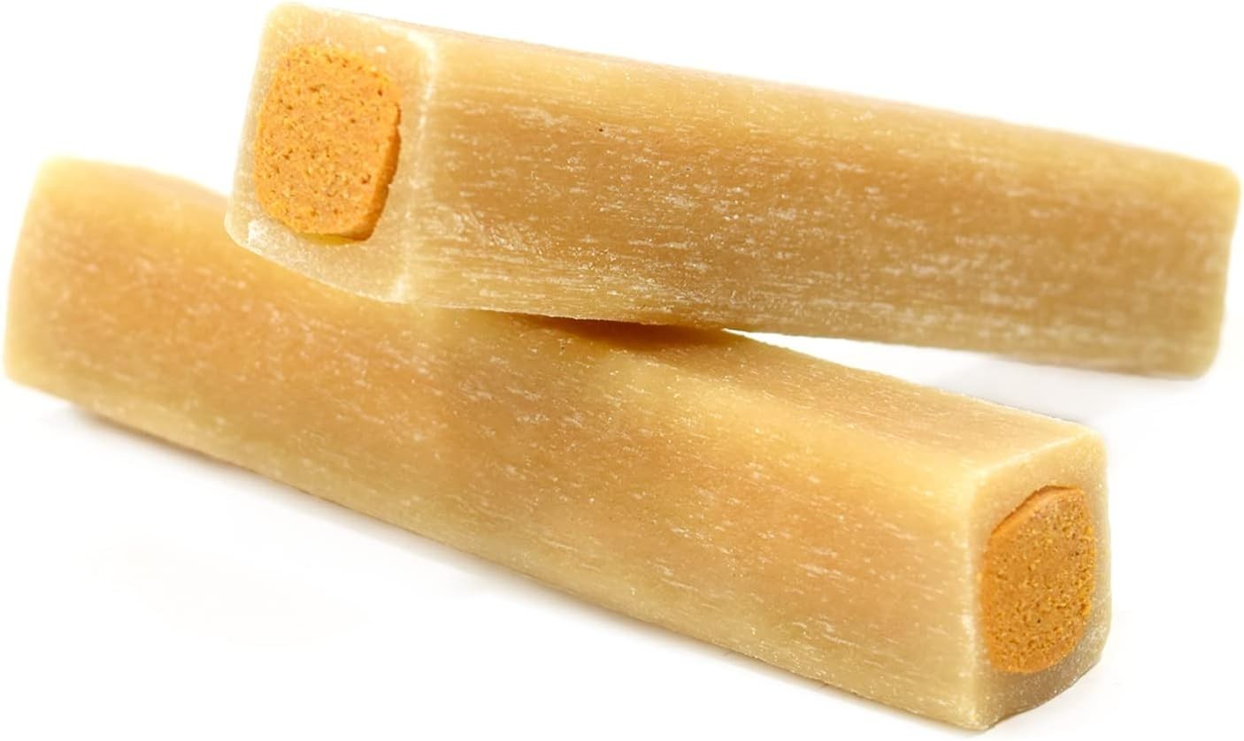 Peanut Butter Double Treat Bones: Long-Lasting Dog Treats Made in USA for Large